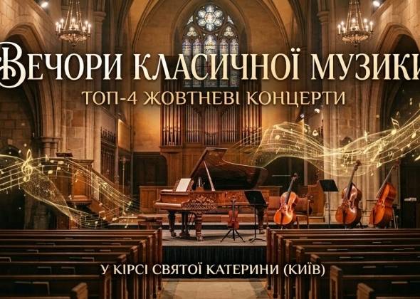 Вечори класичної музики: ТОП-4 жовтневі концерти у Кірсі Святої Катерини