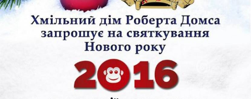Вечірка "Новий рік 2016 у "Роберта Домса"