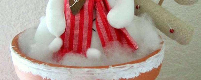 Майстер-клас "Текстильний сніговик"