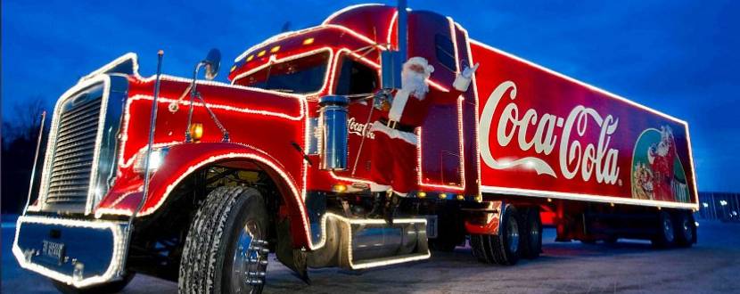Новорічна вантажівка Coca-Cola у Тернополі