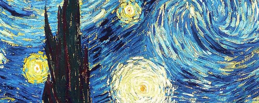 Копія роботи Ван Гога Зоряна ніч, майстер-клас в бібліотеці