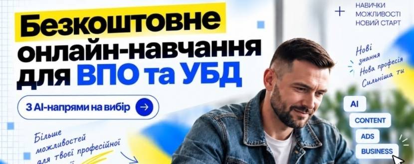 Безкоштовне онлайн-навчання в  ITSTEP Academy для ВПО та УБД у межах проєкту AI RestartUkraine