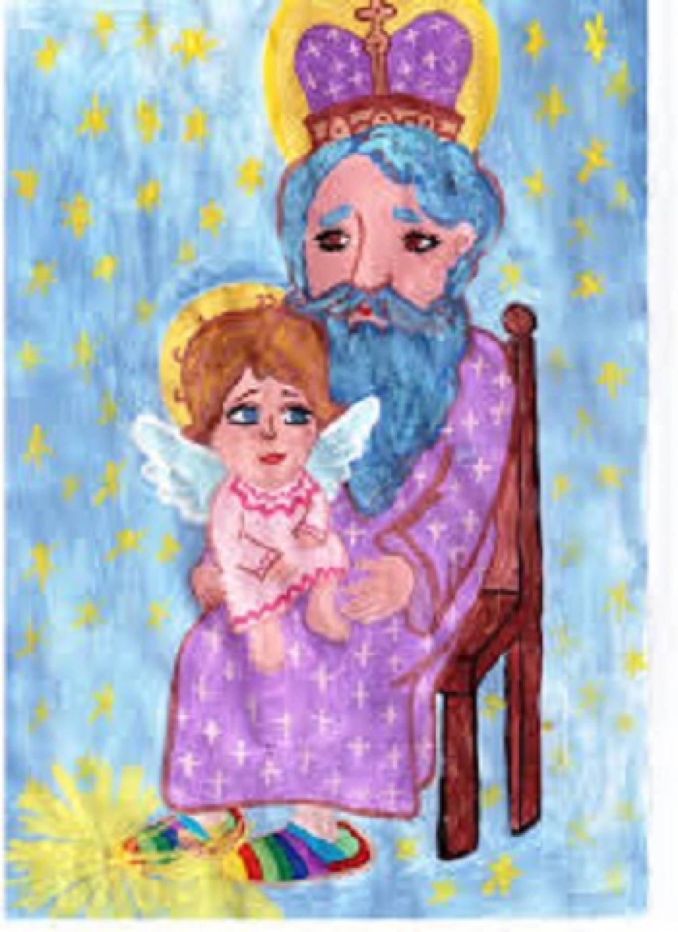 Рисунок ко Дню Святого Николая для детей