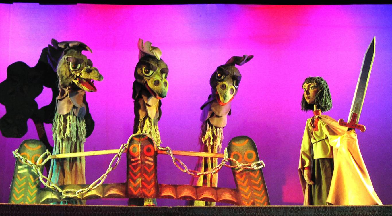 Вистава за мордовською казкою «Пригоди мисливця Дамая»