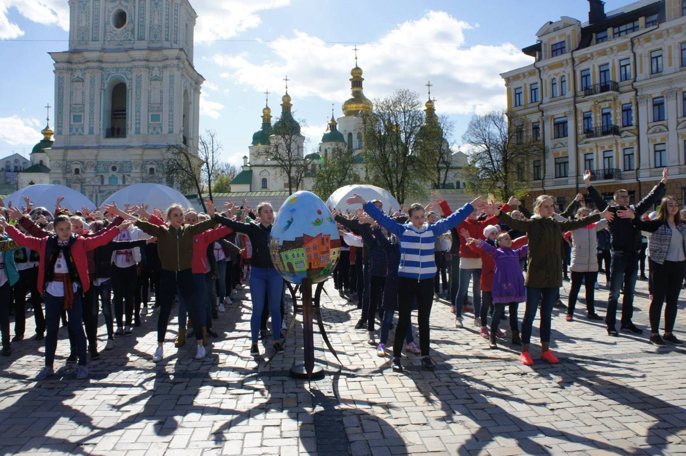 Фестиваль писанок на Софійській площі