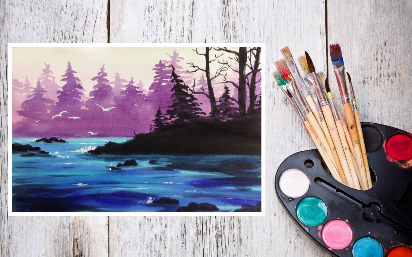 Мастер-класс по рисованию акварелью