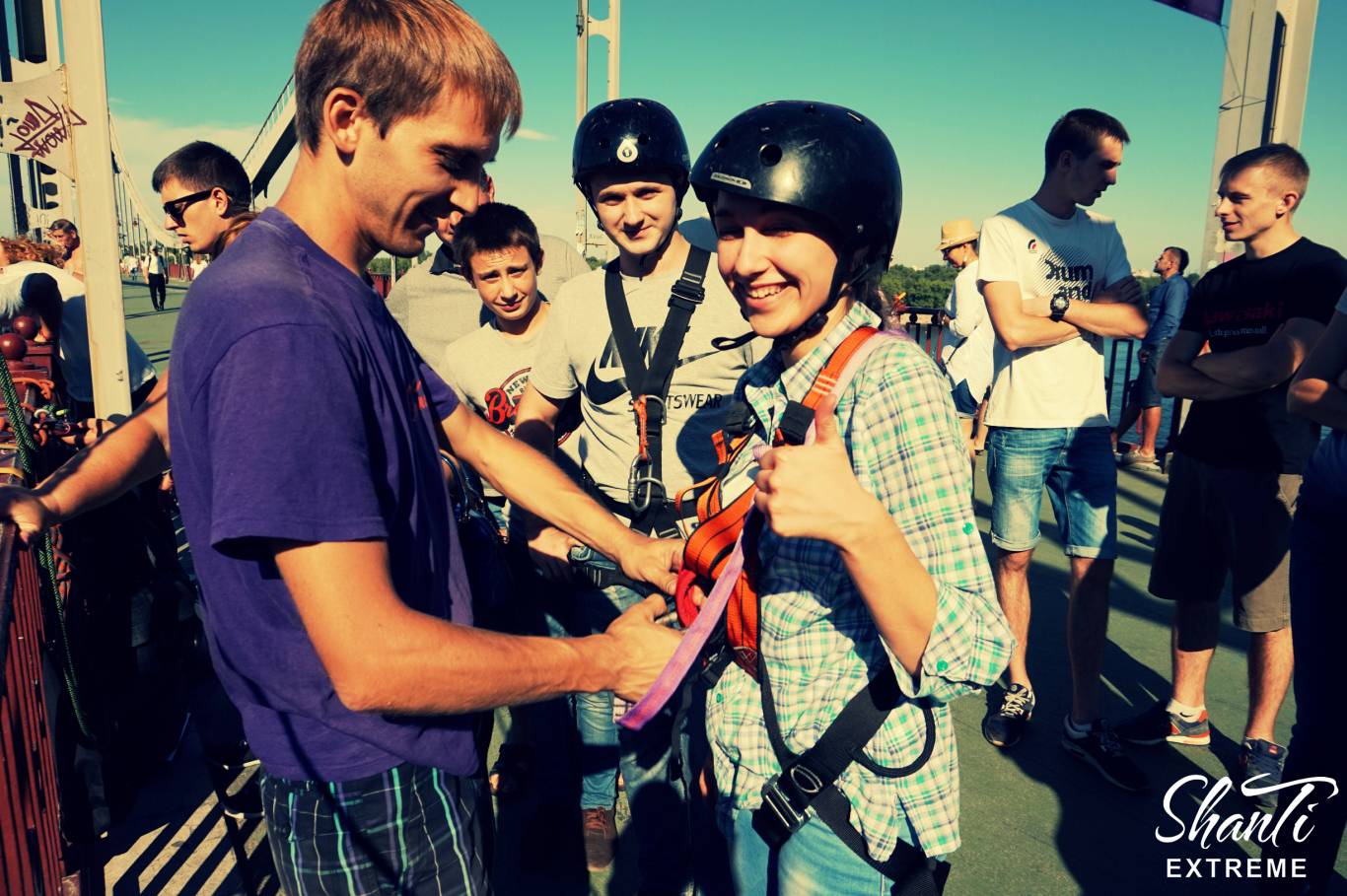 Прыжки с моста в Киеве