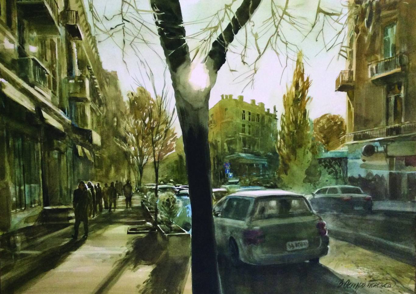 Київ. Вулиця. Акварель - Виставка