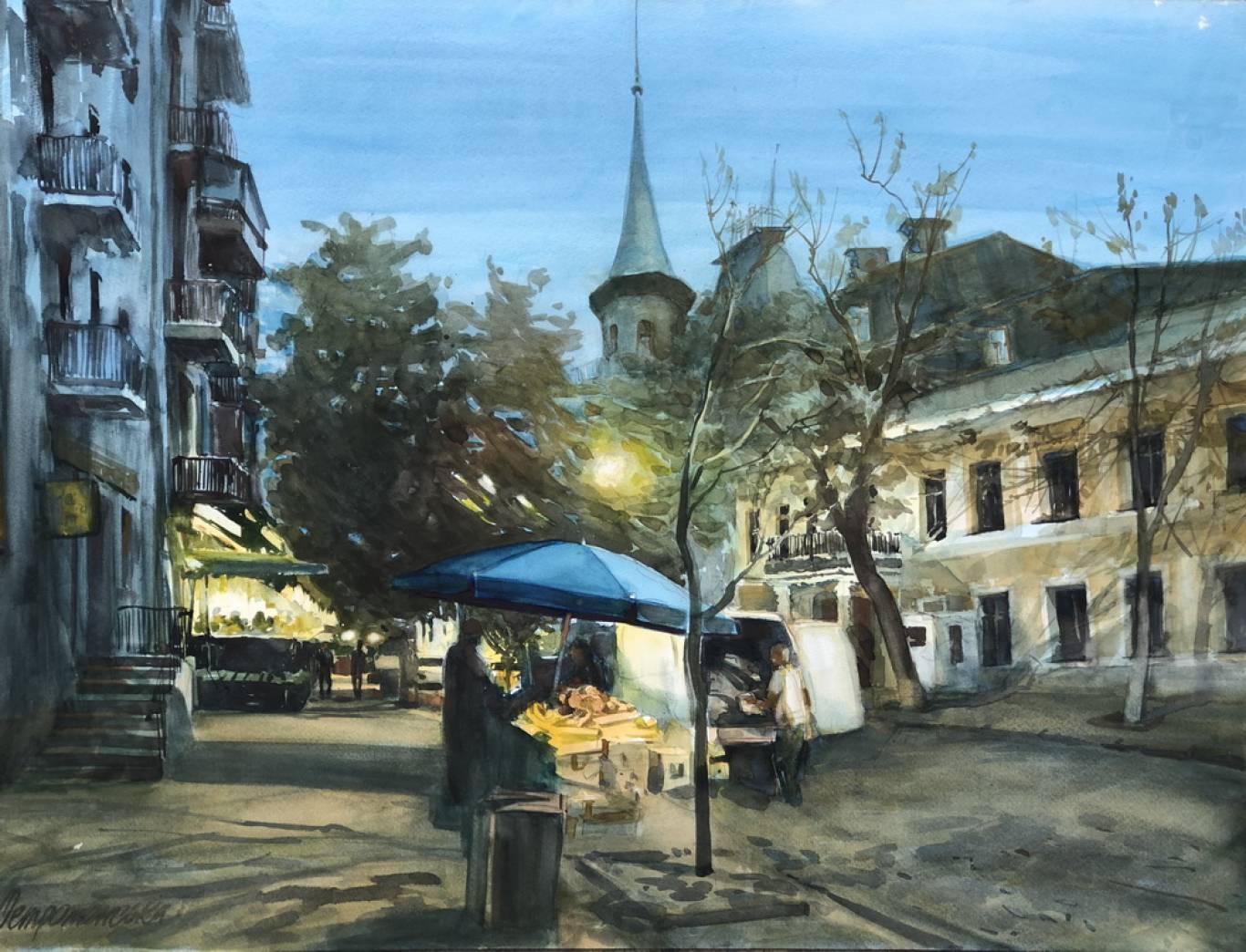 Київ. Вулиця. Акварель - Виставка