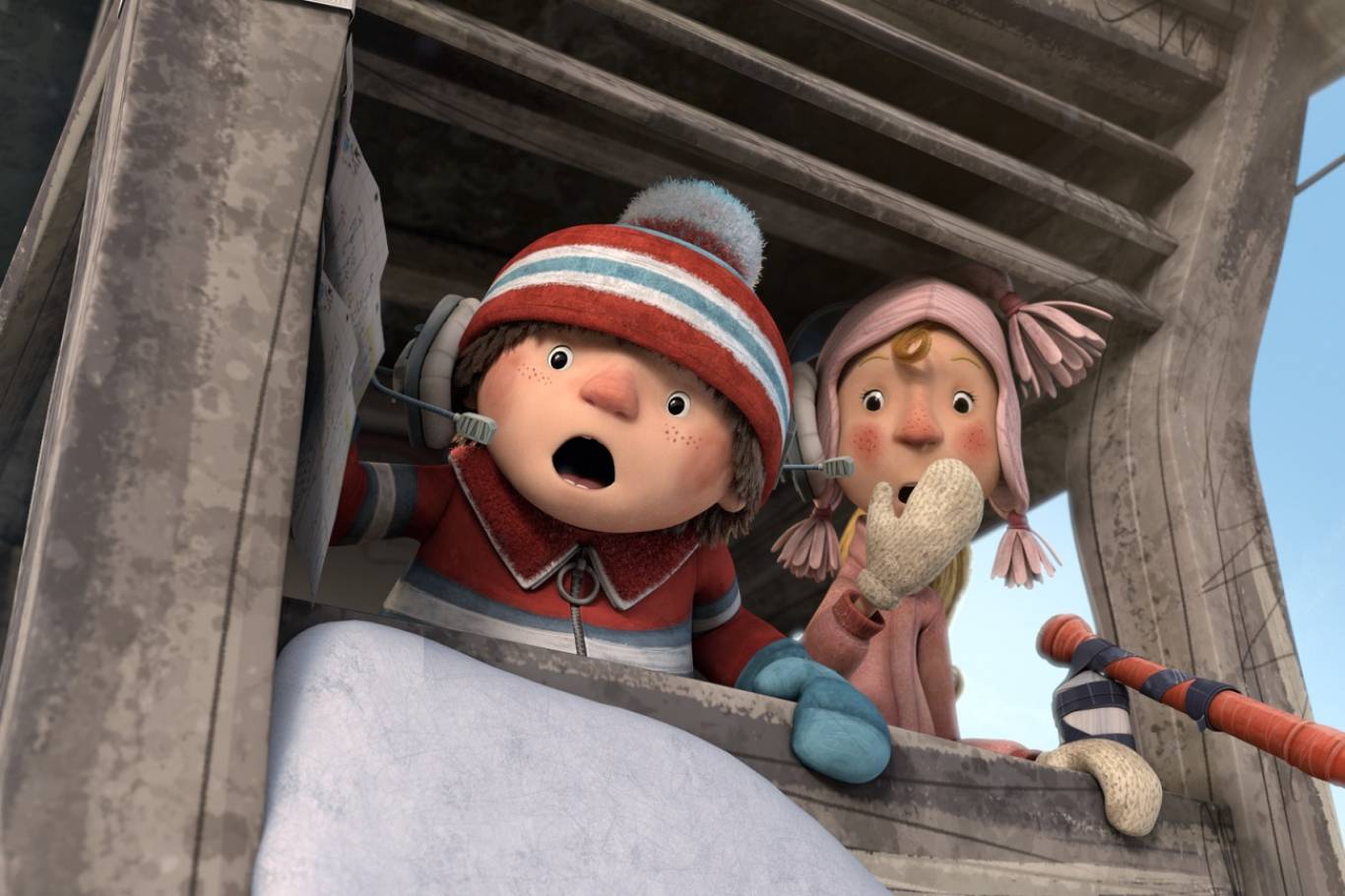 Анимация, семейный Снежные гонки