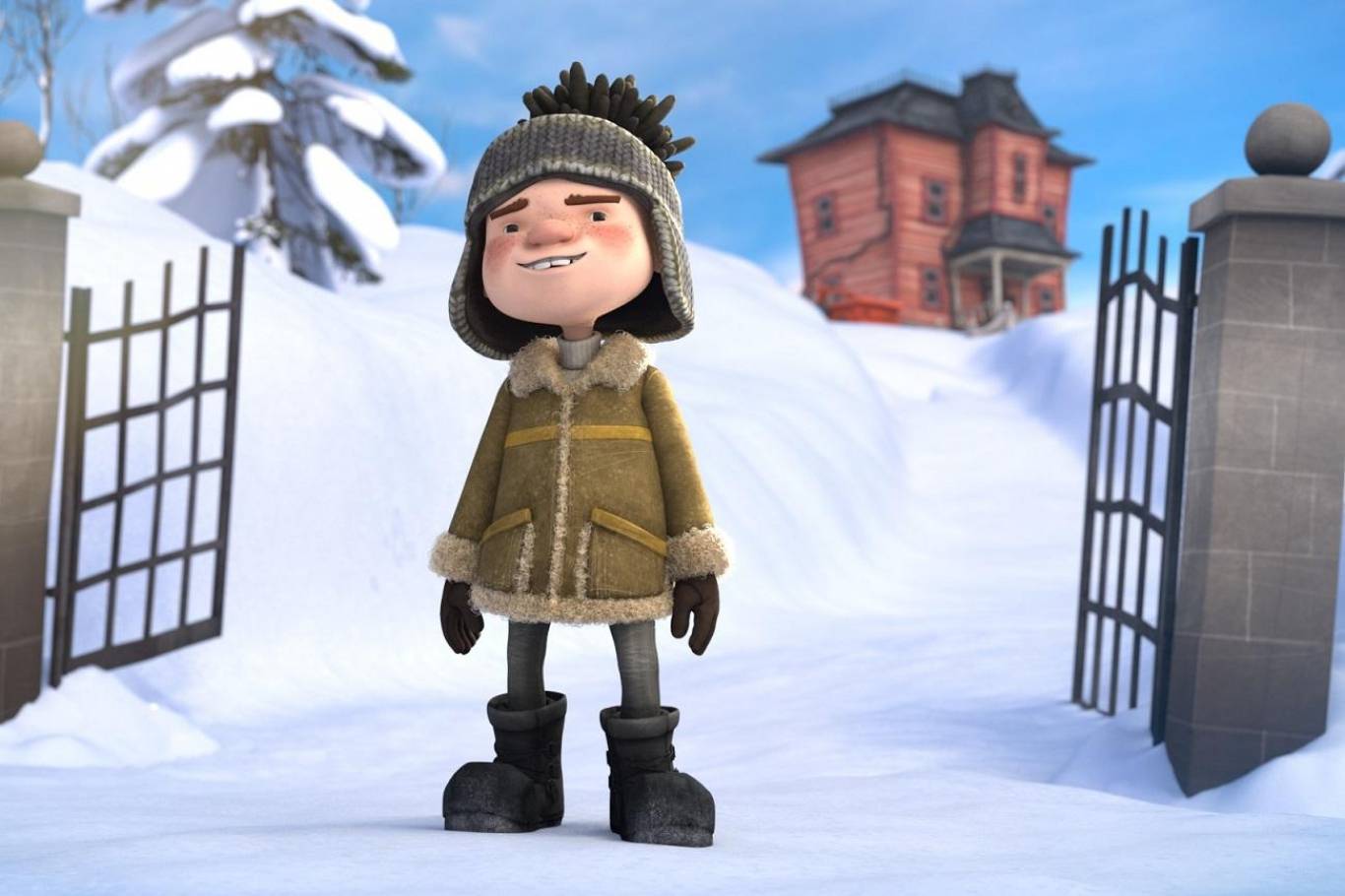 Анимация, семейный Снежные гонки