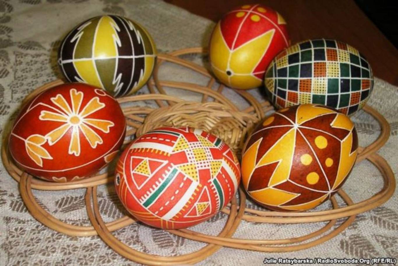 Майстер-клас  «Пасхальні яйця в стилі Ебру»