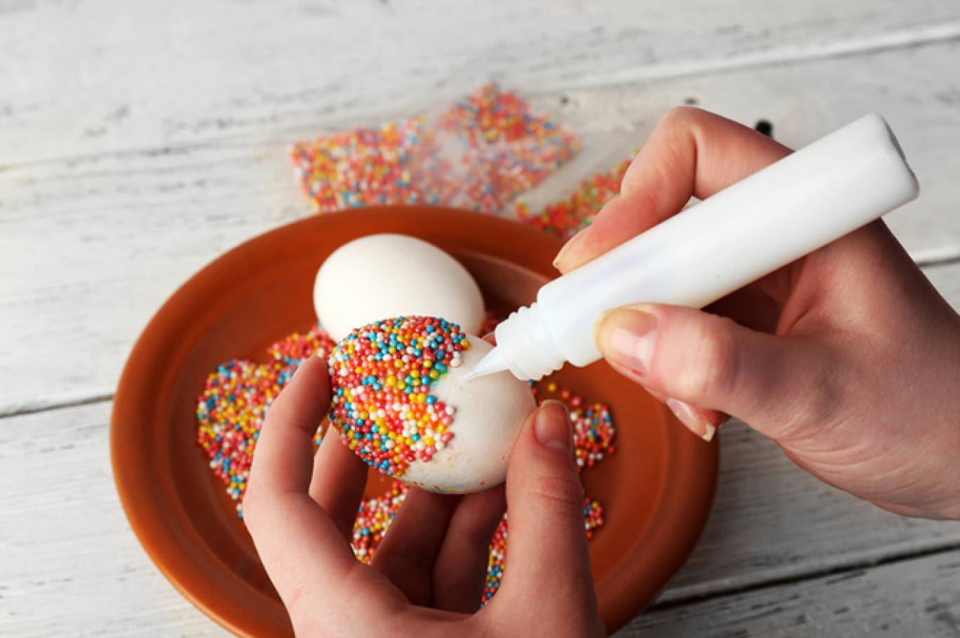 Майстер-клас  «Пасхальні яйця в стилі Ебру»