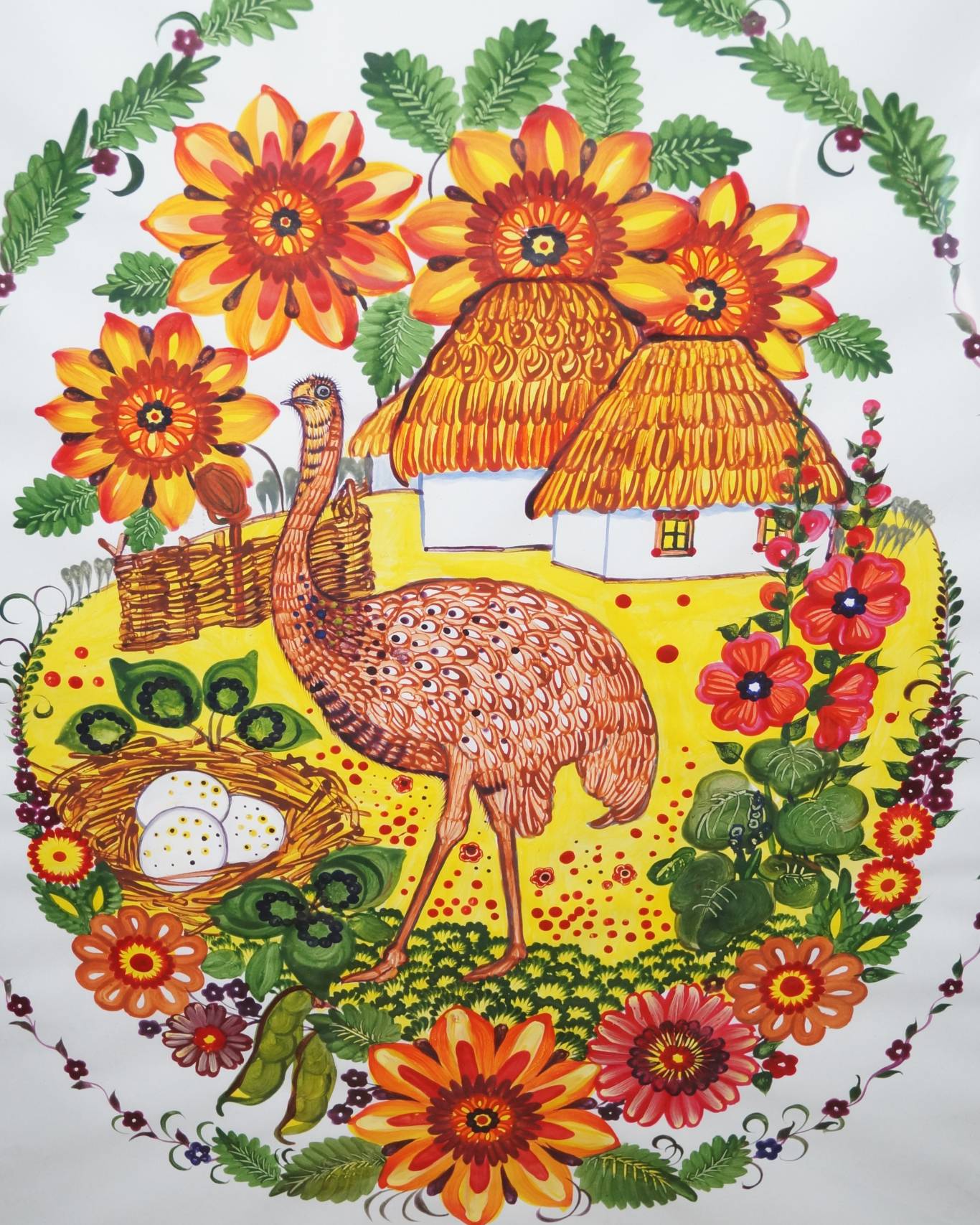 Виставка Петриківського розпису Марії Яненко