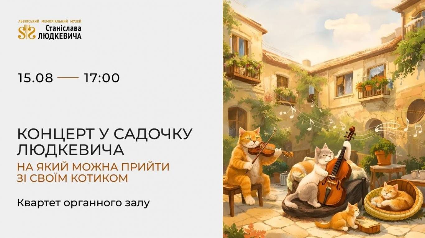 Класика з котами у дворі Людкевича