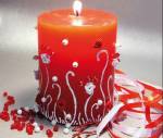 Декор свічки до Нового року