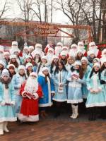 Святковий парад Дідів Морозів та Снігуроньок