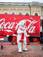 Новорічна вантажівка Coca-Cola у Тернополі