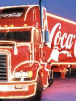 Новорічна вантажівка Coca-Cola у Вінниці