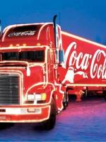 Новорічна вантажівка Coca-Cola в Києві