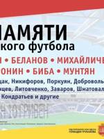 Матч памяти звёзд одесского футбола