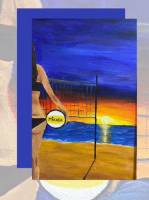 Пляжний волейбол - Живопис у парку