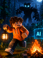 Відкритий урок: створення власної гри "99 хвилин у темному лісі: Roblox Survival" з AI